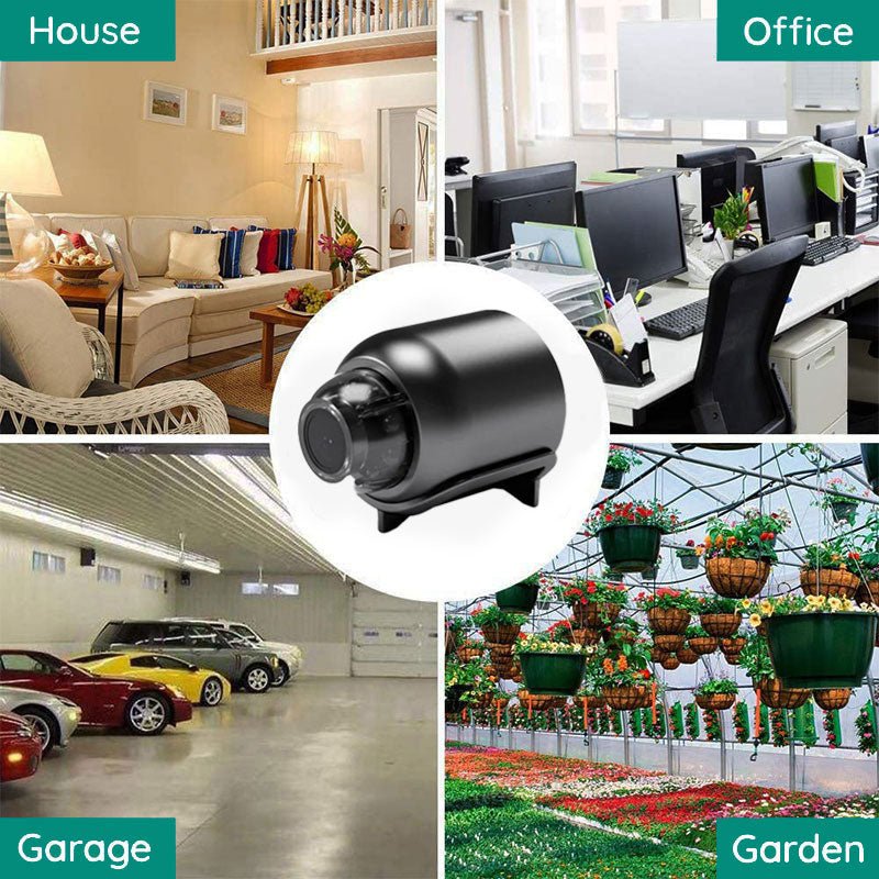 Compact WiFi Security Camera with Night Vision