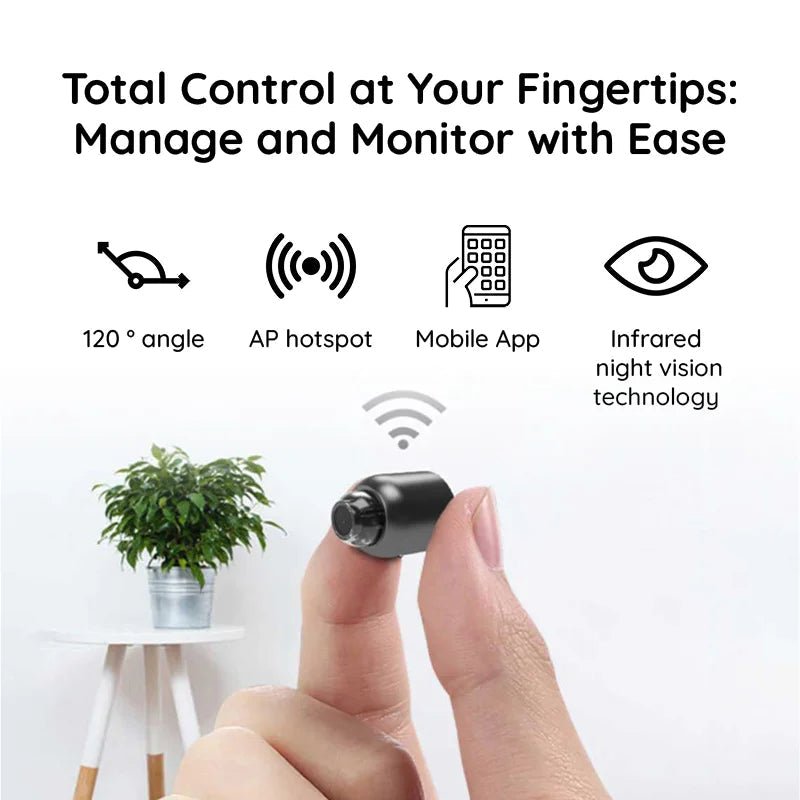 Compact WiFi Security Camera with Night Vision