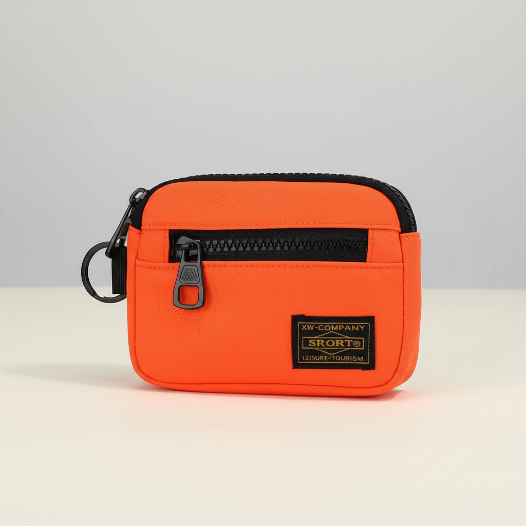Compact Zippered Coin Pouch