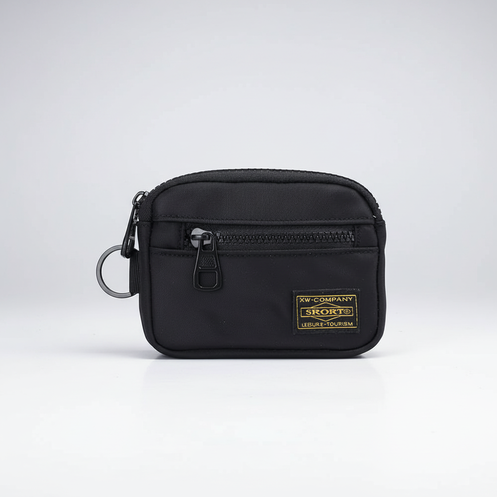 Compact Zippered Coin Pouch