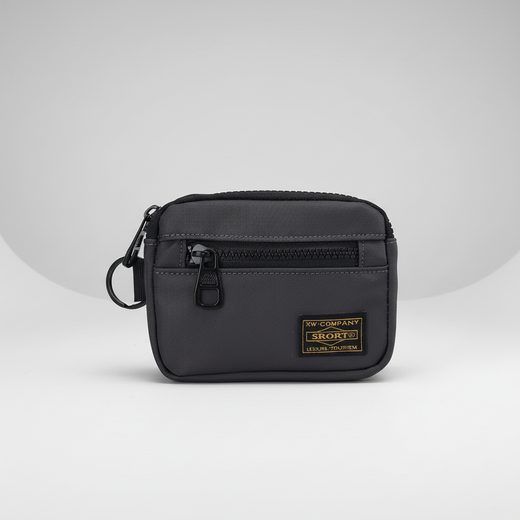 Compact Zippered Coin Pouch