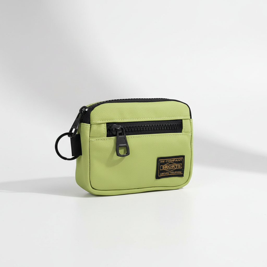Compact Zippered Coin Pouch