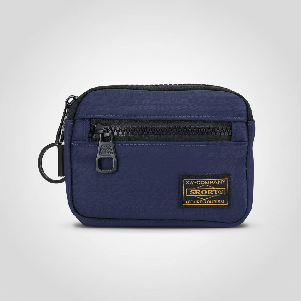 Compact Zippered Coin Pouch