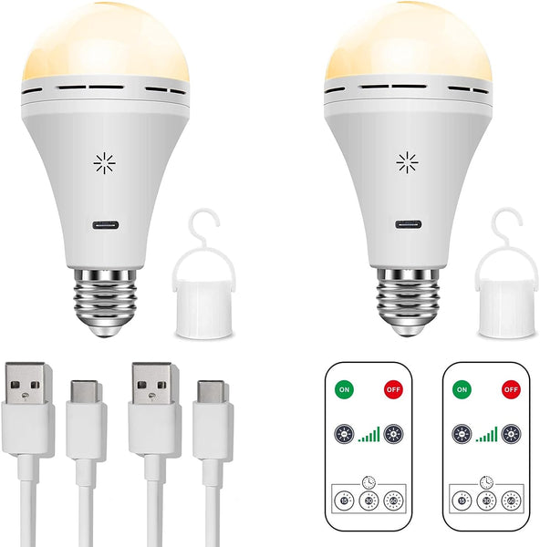Cordless LED Lamp with Built-in USB Rechargeable Battery