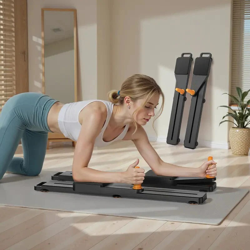 Core Training Board with Ab Roller, Resistance Bands and Knee Pad