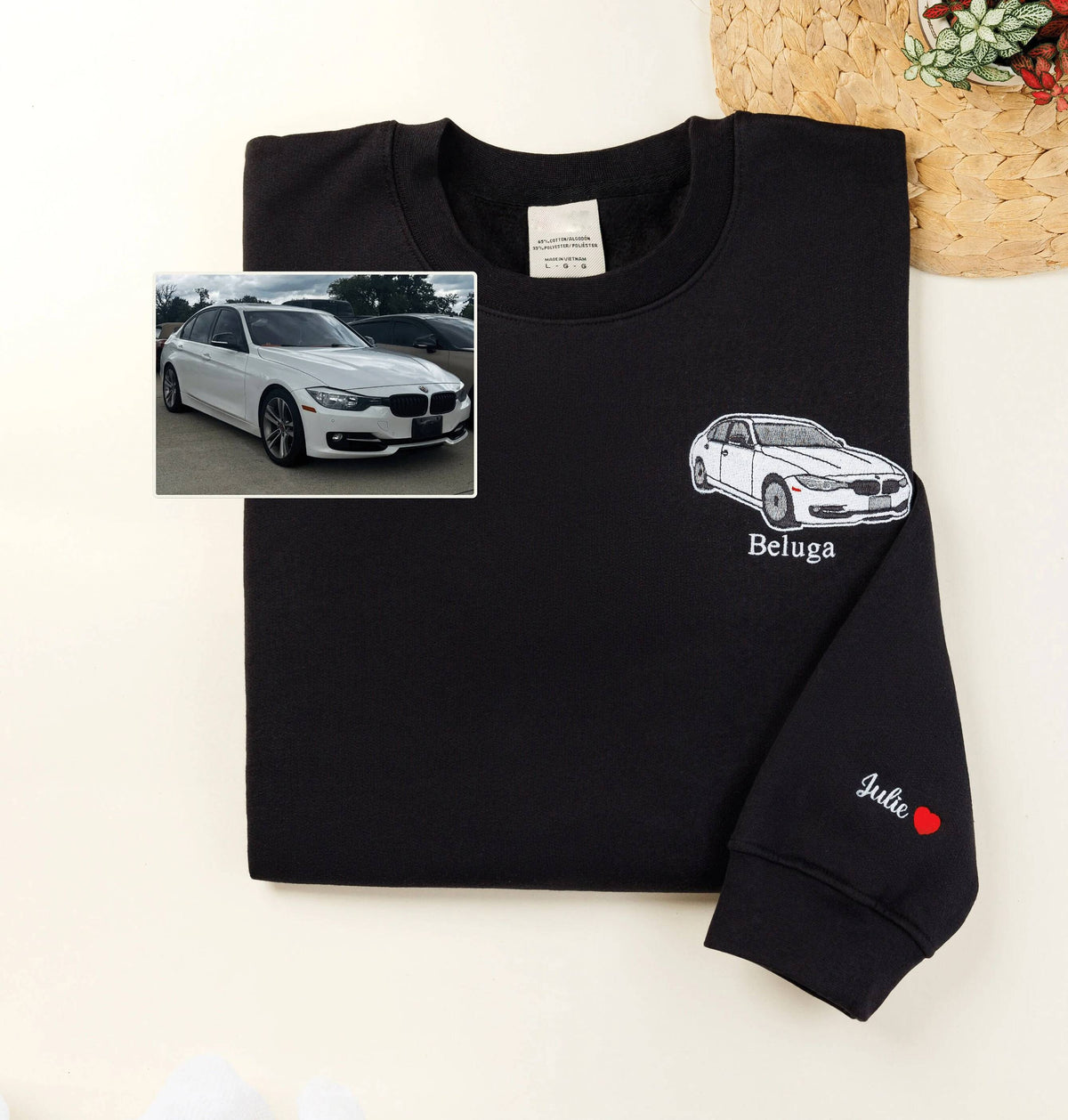 Custom Embroidered Favorite Car Hoodie