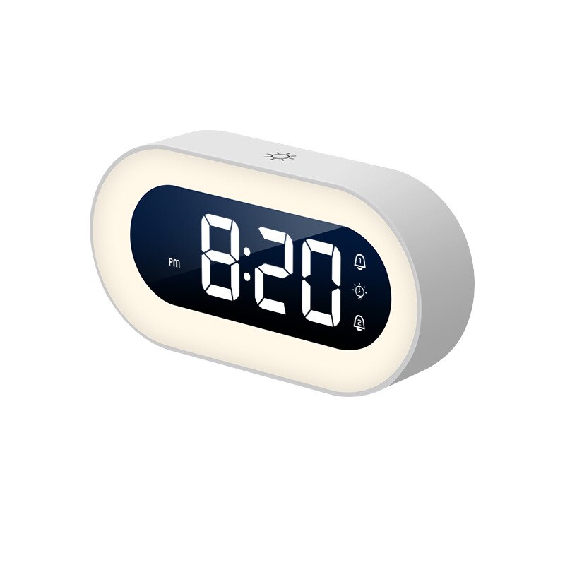 Digital Alarm Clock with Night Light - Multifunctional & Compact