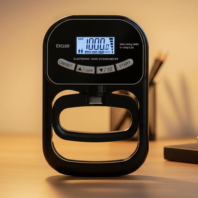 Digital Hand Dynamometer - Portable and Precise Grip Strength Measuring Device up to 120 kg