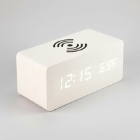 Digital LED Wooden Alarm Clock