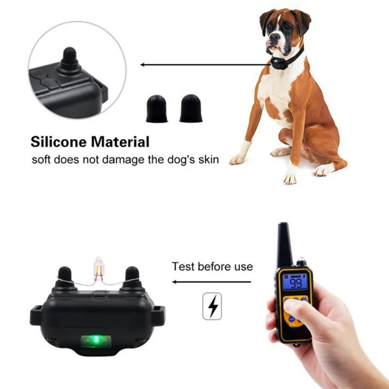 Electric Dog Training Collar E-Collar with Remote Control – Safe and Effective