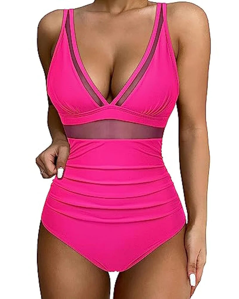Elegant One-Piece Swimsuit with Flattering Fit