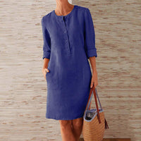 Elegant Solid Color Dress | Perfect for Summer