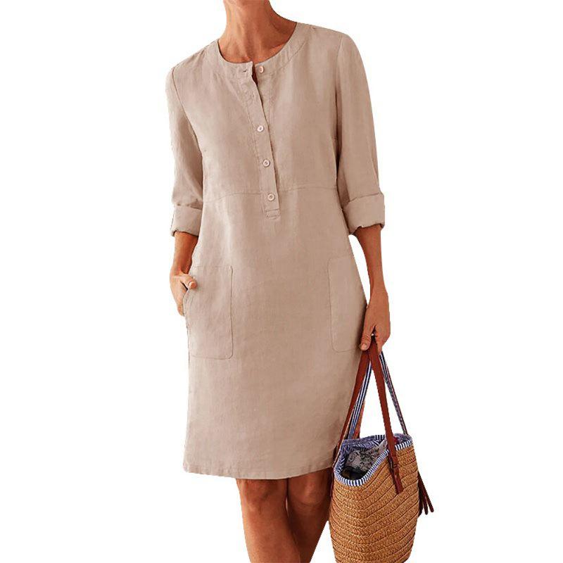 Elegant Solid Color Dress | Perfect for Summer