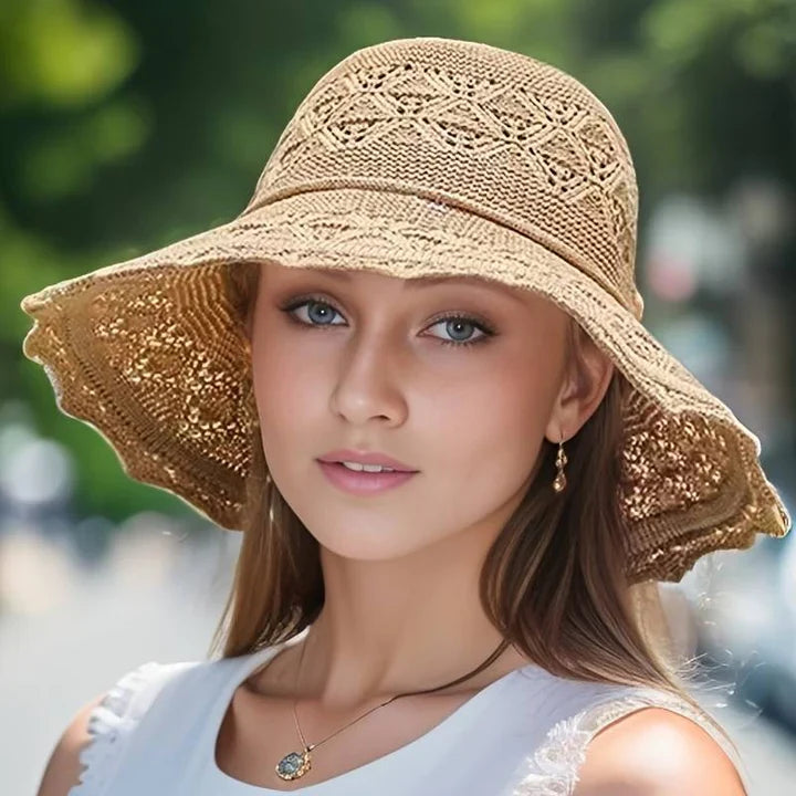 Elegant Wide-Brim Sun Hat