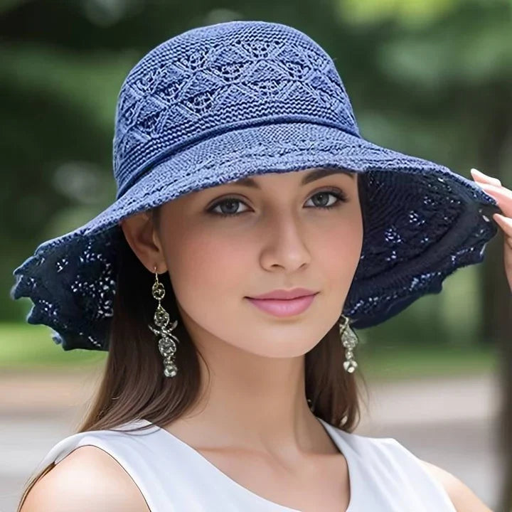 Elegant Wide-Brim Sun Hat