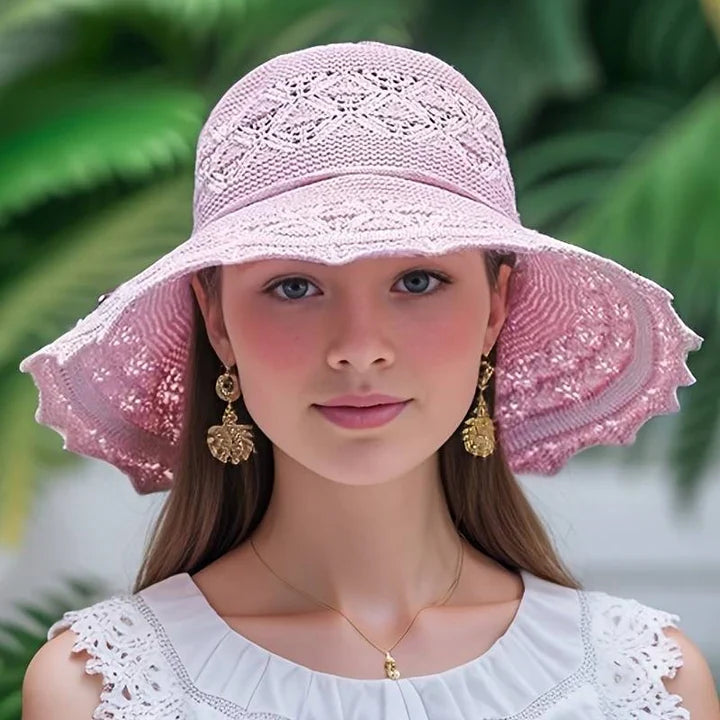 Elegant Wide-Brim Sun Hat