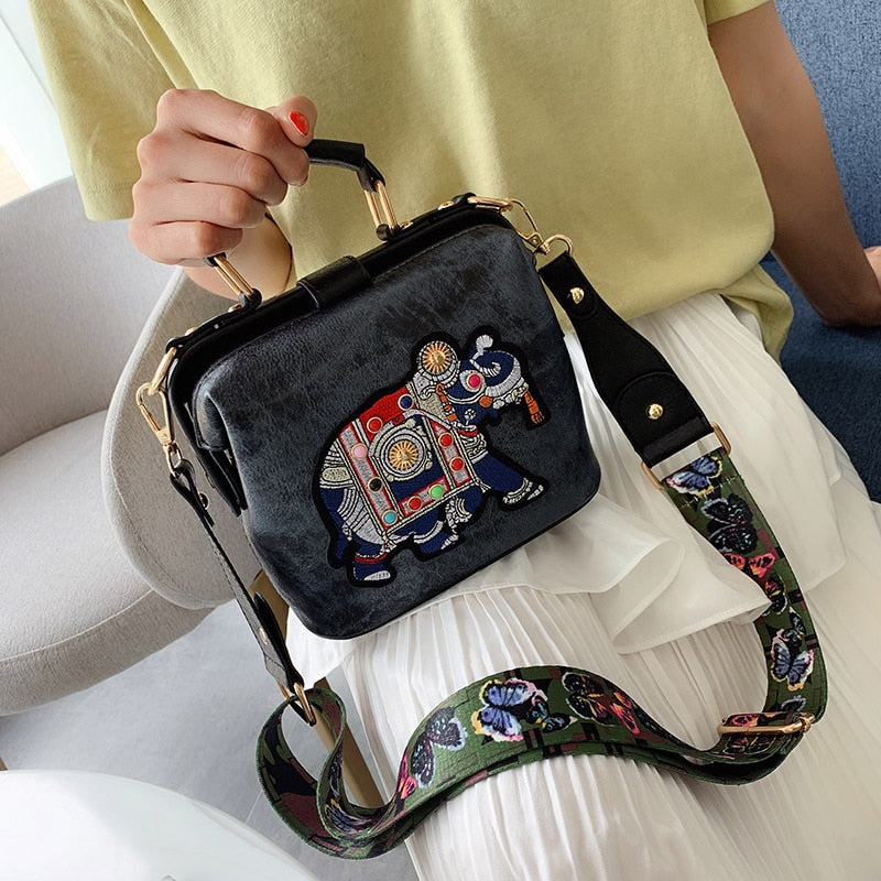Embroidered Mandala Shoulder Bag – Lightweight Multi-Use Bohemian Design