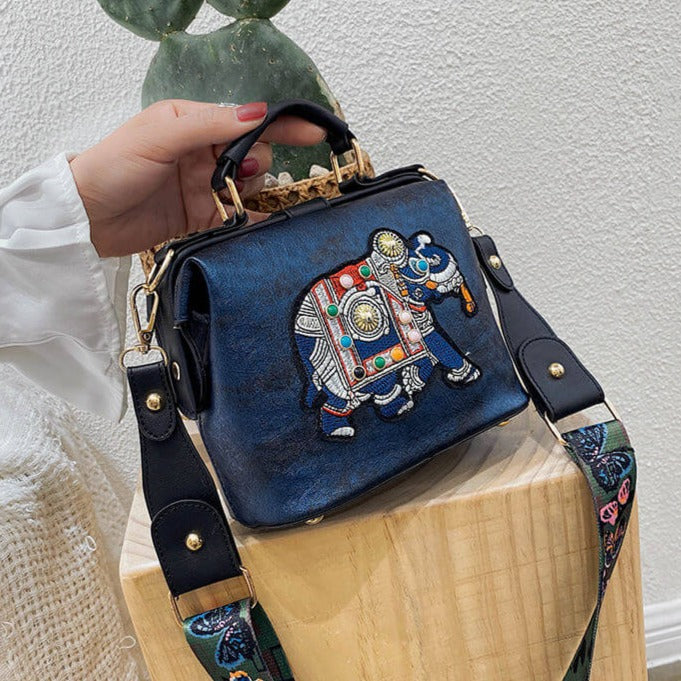 Embroidered Mandala Shoulder Bag – Lightweight Multi-Use Bohemian Design