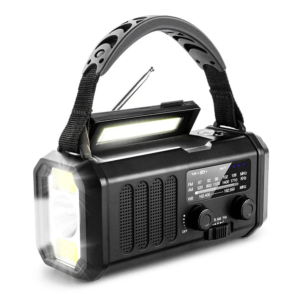 Emergency Solar Hand-Crank Radio