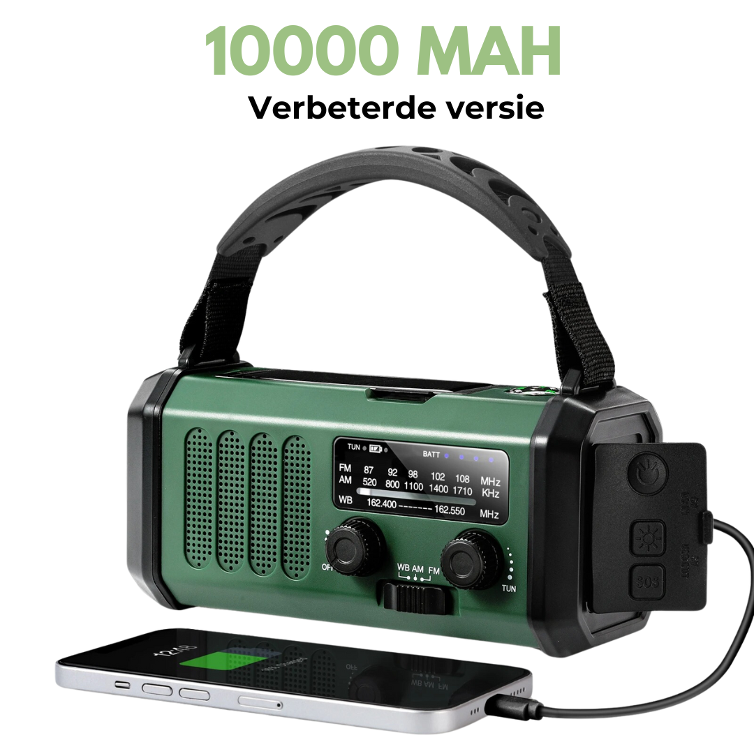 Emergency Solar Hand-Crank Radio