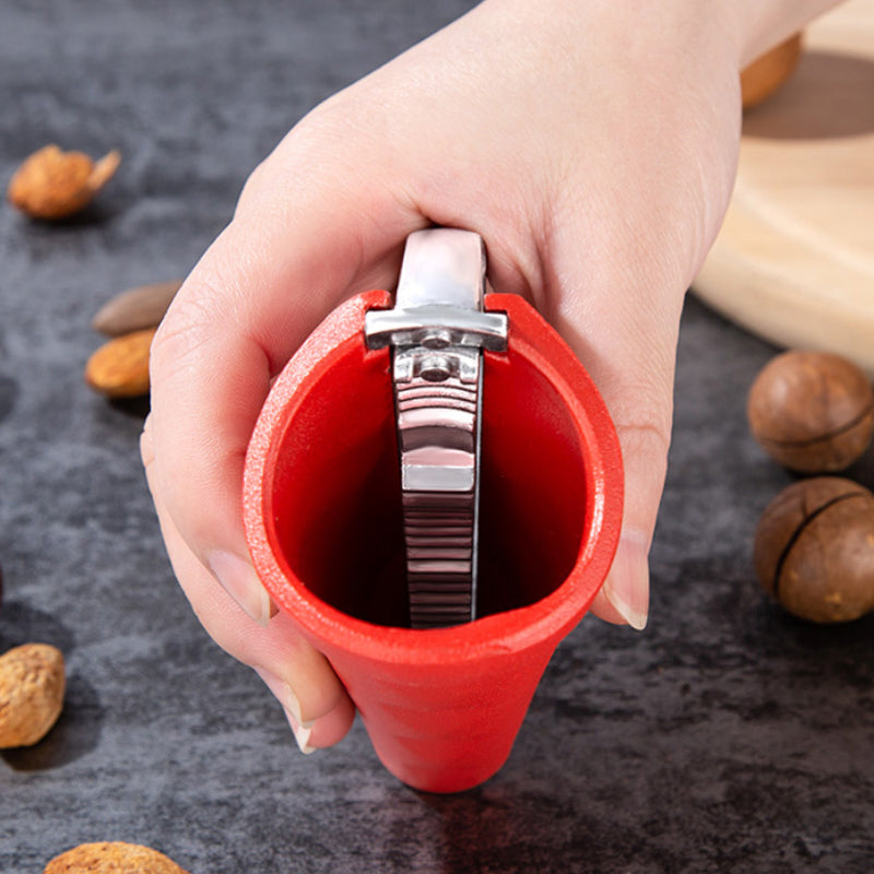Ergonomic Aluminum Nutcracker in Red and Black