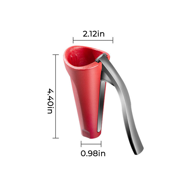Ergonomic Aluminum Nutcracker in Red and Black