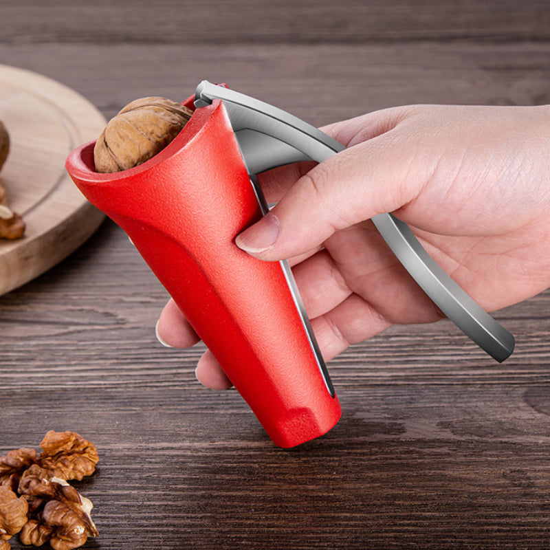Ergonomic Aluminum Nutcracker in Red and Black