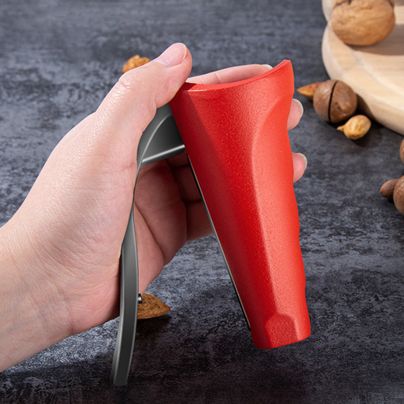 Ergonomic Aluminum Nutcracker in Red and Black