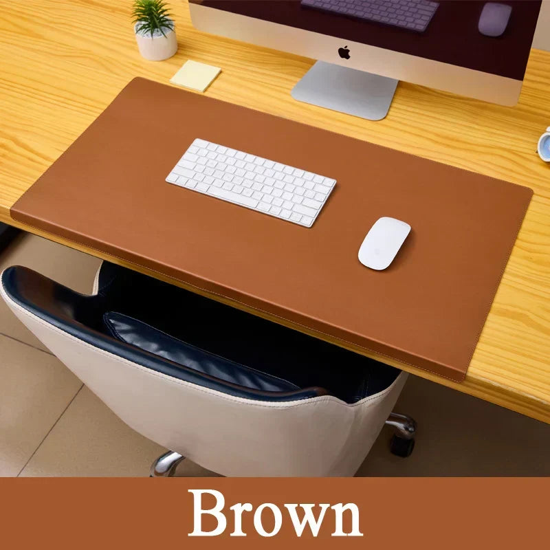 Ergonomic Anti-Slip PU Leather Desk Mat
