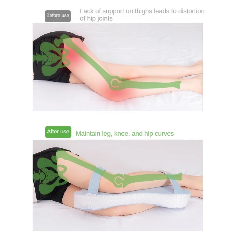 Ergonomic Memory Foam Leg Pillow for Sleeping with Optimal Support