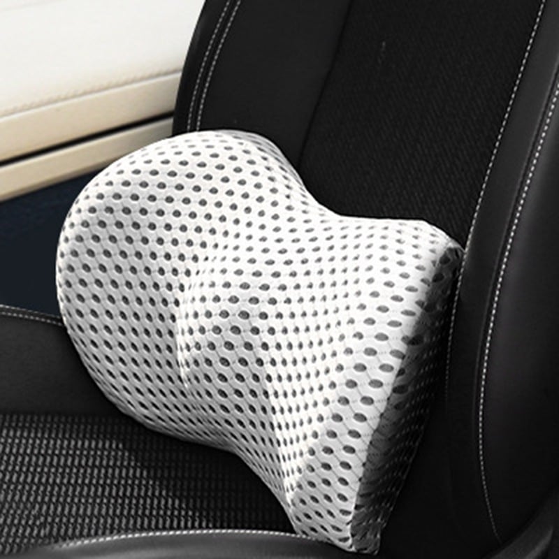 Ergonomic Memory Foam Lumbar Support Cushion – Back Support for Office, Car & Home