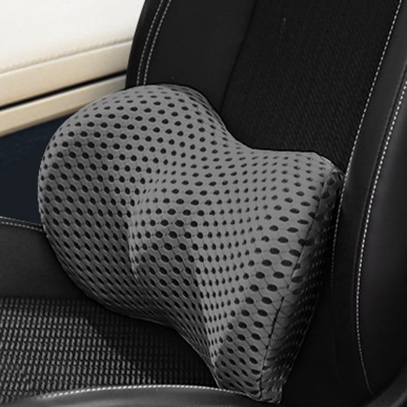 Ergonomic Memory Foam Lumbar Support Cushion – Back Support for Office, Car & Home