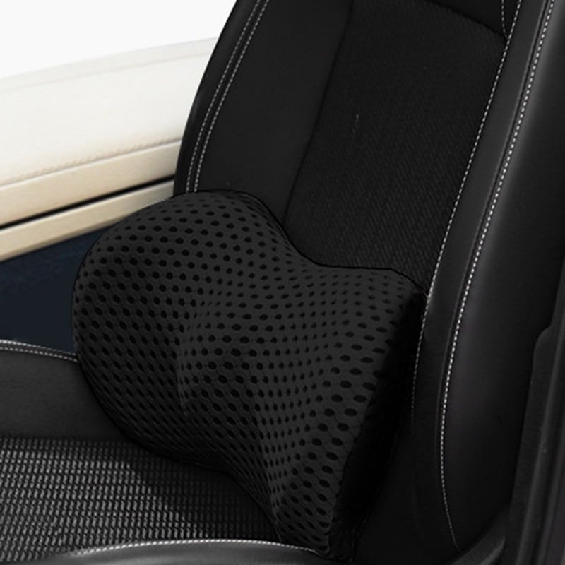 Ergonomic Memory Foam Lumbar Support Cushion – Back Support for Office, Car & Home