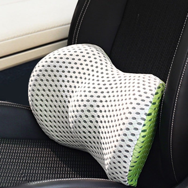Ergonomic Memory Foam Lumbar Support Cushion – Back Support for Office, Car & Home