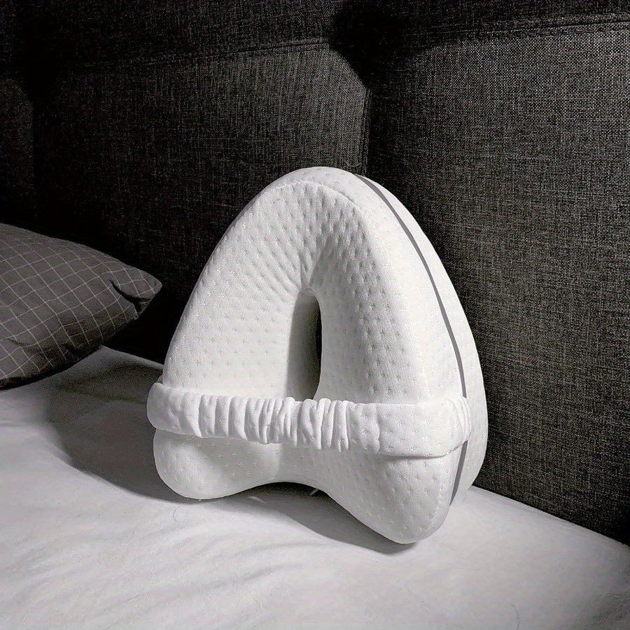 Ergonomic Side Sleeper Knee Pillow with Removable and Washable Cover