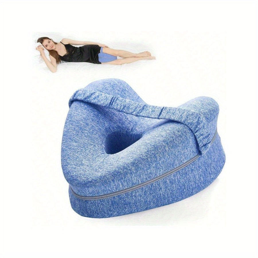 Ergonomic Side Sleeper Knee Pillow with Removable and Washable Cover