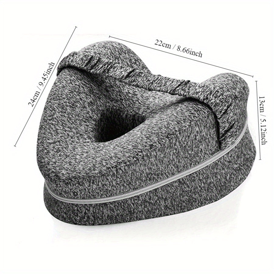 Ergonomic Side Sleeper Knee Pillow with Removable and Washable Cover