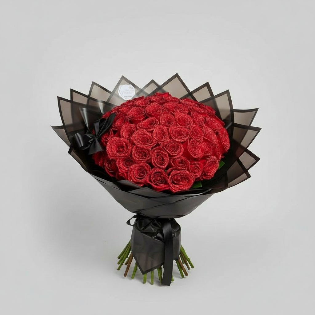 Eternal Glitter Rose | Handmade Decorative Artificial Flower | Sparkling Crystal Finish | Gift Set for Special Occasions | Long-Lasting & Maintenance-Free