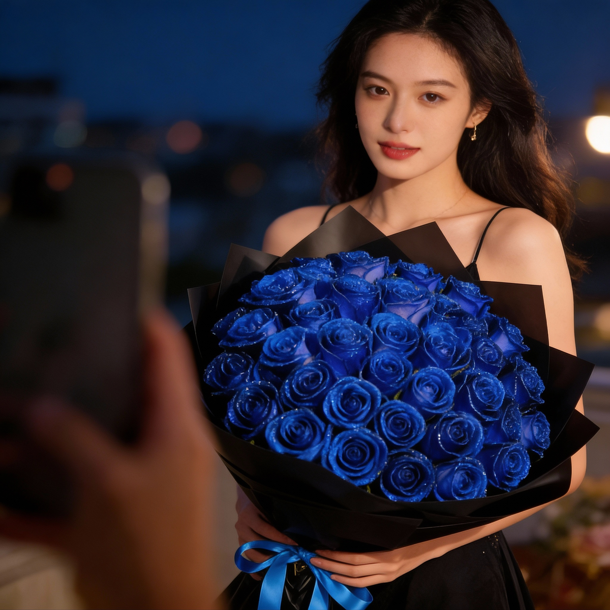 Eternal Glitter Rose | Handmade Decorative Artificial Flower | Sparkling Crystal Finish | Gift Set for Special Occasions | Long-Lasting & Maintenance-Free