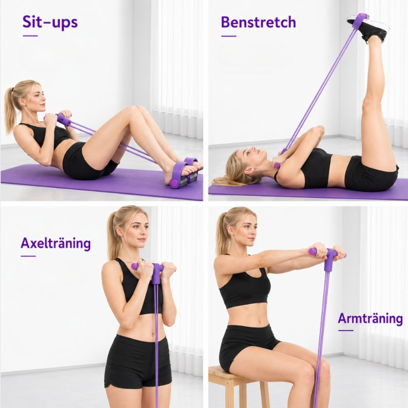 Exercise Pull Rope with Foot Pedals