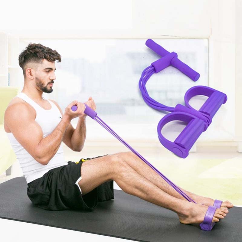 Exercise Pull Rope with Foot Pedals