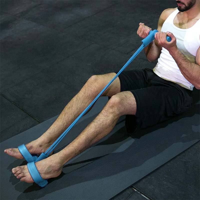 Exercise Pull Rope with Foot Pedals