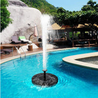 Floating Solar Fountain with Interchangeable Water Spray Effects for Ponds