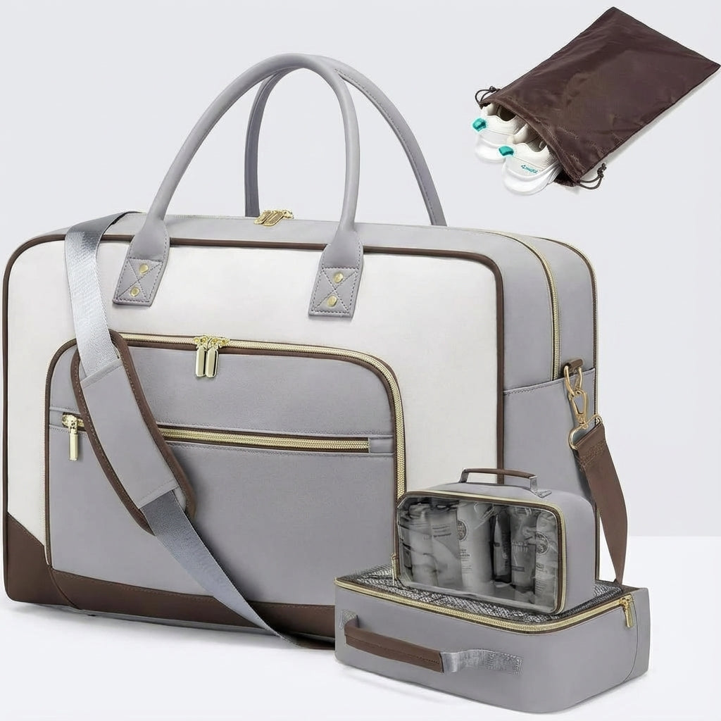 Four-Piece Portable Travel Set for Organized Travel