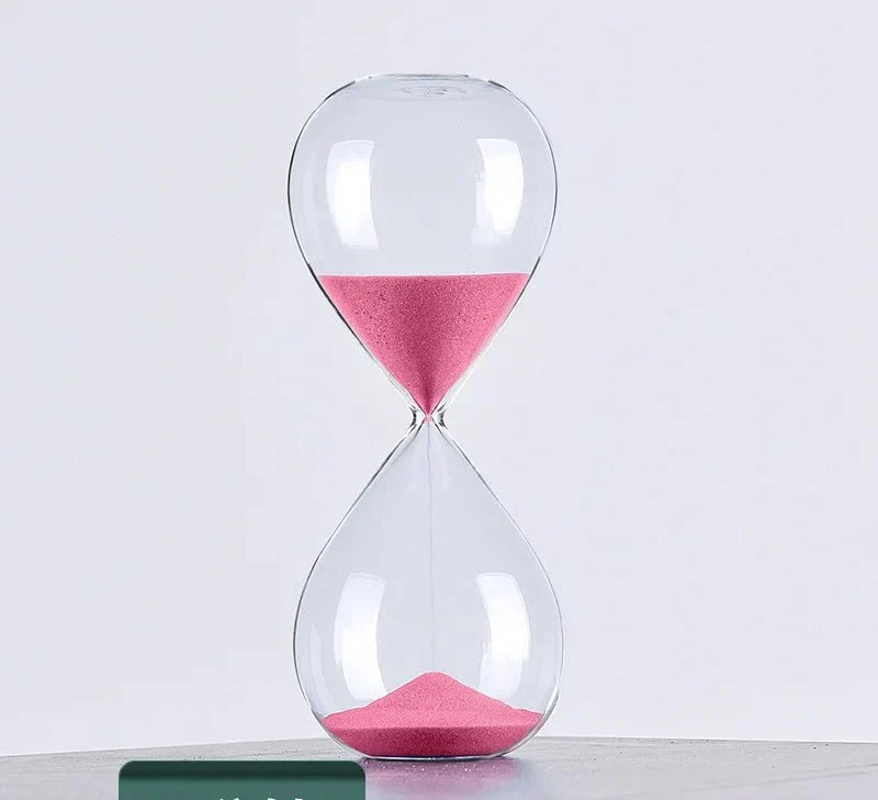 Glass Hourglass Sand Timer - Stylish Decoration with 5/10/30/60 Minute Options