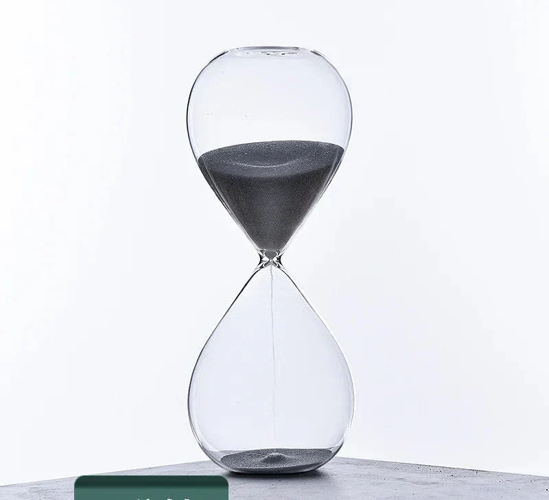 Glass Hourglass Sand Timer - Stylish Decoration with 5/10/30/60 Minute Options