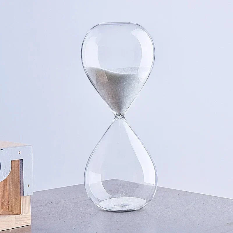 Glass Hourglass Sand Timer - Stylish Decoration with 5/10/30/60 Minute Options