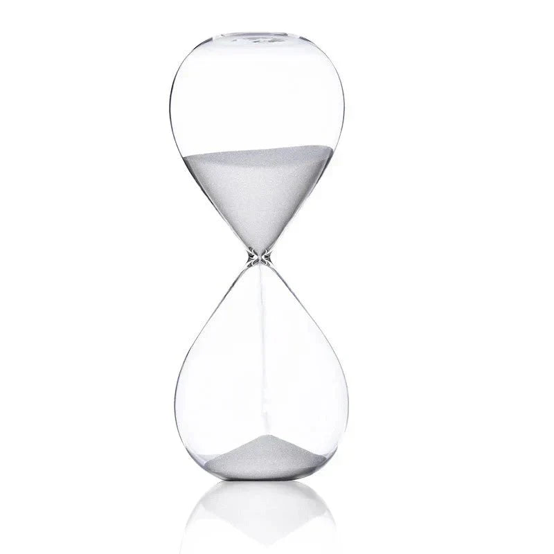 Glass Hourglass Sand Timer - Stylish Decoration with 5/10/30/60 Minute Options