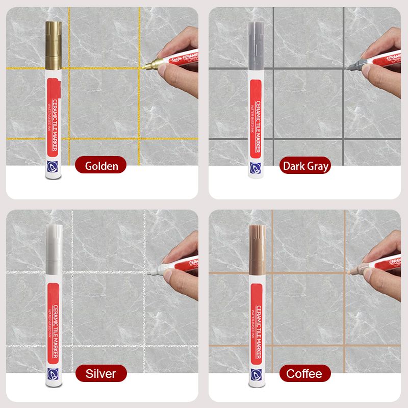 Grout Repair Pen - Waterproof Polymer Sealant, Anti-Mold Formula, Quick-Drying & Odorless - For Bathroom & Kitchen Tiles