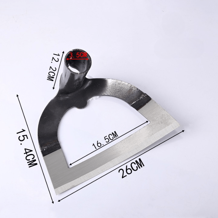 Hand-Forged Manganese Steel Garden Hoe for Weeding & Soil Loosening